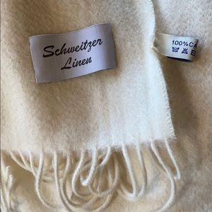 100% cashmere throw blanket Schweitzer Linen